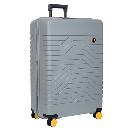 B Y Ulisse Checked Luggage with Spinner Wheels (Checked-large / Grey)
