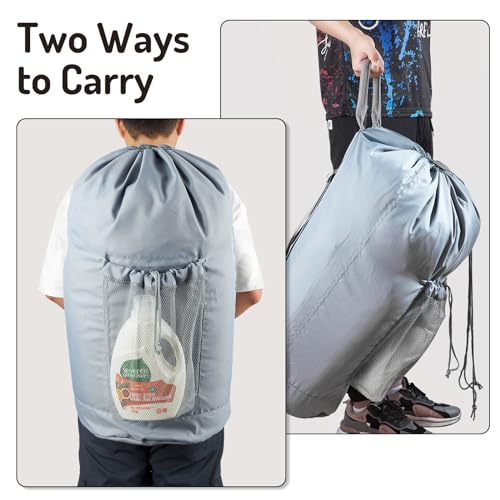 Backpack Laundry Bag (Grey)