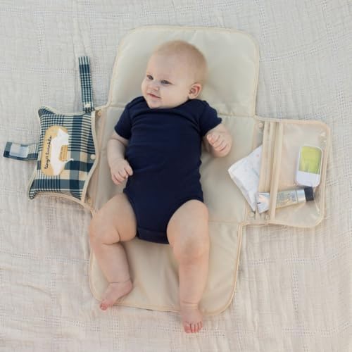 Portable Diaper Changing Pad (Gingham)