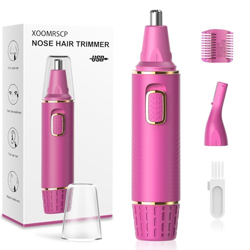 Nose Hair Trimmers for Women Men (Rose)