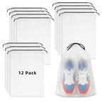 Clear Shoe Bags for Travel (Clear 12pcs)