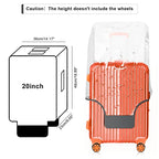 20 Inch Carry On Luggage Covers for Suitcase TSA Approved (Full Clear / S (19-20 Inch Suitcase))
