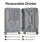 Luggage Sets 2 piece Carry On Luggage with Wheels PC Hard Shell Suitcases Lightweight Checked Travel Luggage Large Travel Suitcase Woman Men 20 (2 Pc Set (20/29) / Bamboo Green)