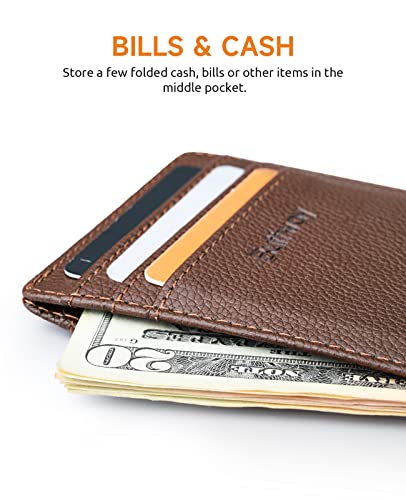Mens Slim Wallet (Chicago Coffee)