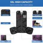 Large Garment Bag for Travel (Purple)