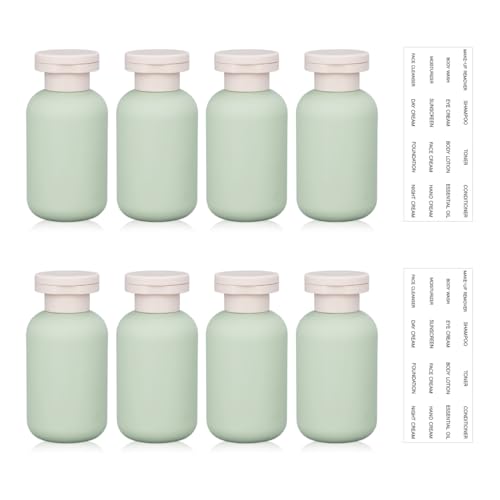 3.4 oz Plastic Small Travel Shampoo Bottles (Green / 3.4 oz)