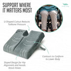 Premium Foldable Wheelchair Cushion (Grey / Wheelchair)