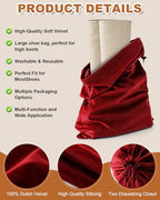 2 Pcs Shoe Bags for Travel (Rio Red / 21.2"x13.3")