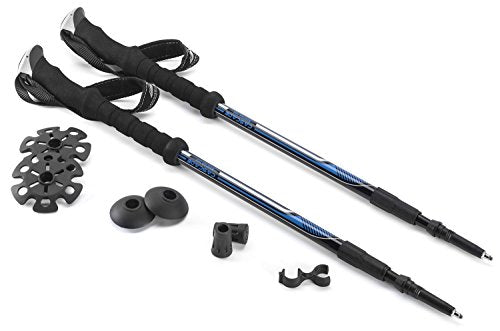 Trekking Poles (Blue (EVA Grip) / Twist Lock)