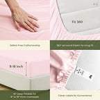 100% Egyptian Cotton Twin Size Sheet Set (Twin / 08 - Blush)