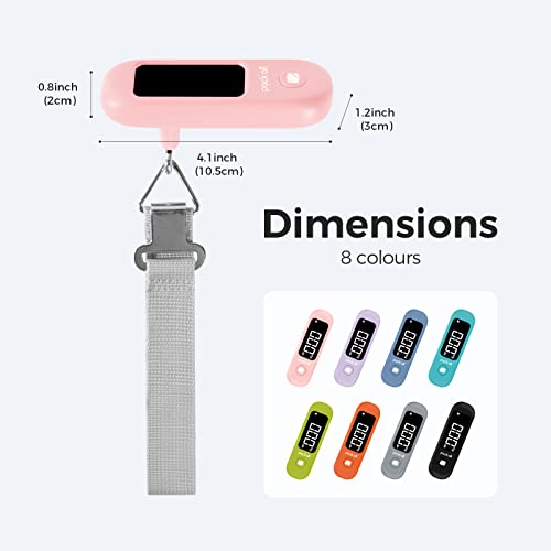 Digital Luggage Scale for Travel (Pink)