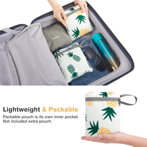 10L 15L Hiking Backpack Lightweight Packable Hiking Daypack Small Travel Outdoor Foldable Shoulder Bag (Yellow Pineapple / 10L)