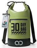 Dry Bag Waterproof Backpack with Phone Pouch 5L (Olive Green / 30L)