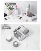 Travel Size Toiletries 8 Pack (3oz bottle 3oz jar / Proper Gray)
