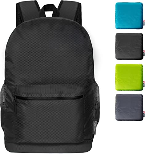 20L Lightweight Foldable Backpack (Black)