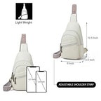 Sling Bag Crossbody Bags (White)