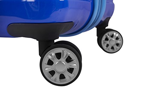 Melbourne Hardside 2 Piece Expandable Spinner Wheel Luggage Set (Two Tone Blue / 2 Piece (20"/28"))