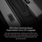 ZDX Medium 27 Inch Expandable Checked Luggage (27" Hardside Checked / Ocean)