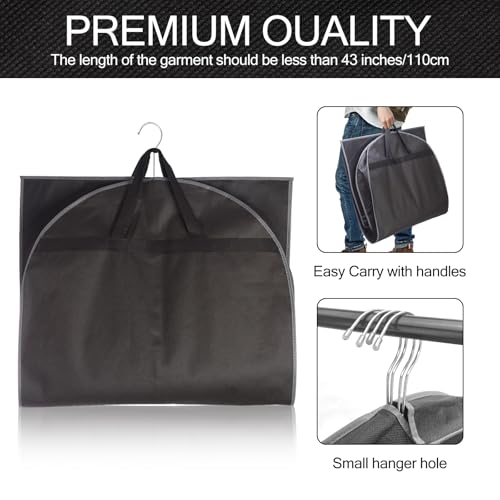 43" Garment Bag for Travel and Storage (1 Pack)