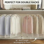 6 Pack Shirt Garment Bags (24" x 36" 6 Pack / Translucent)
