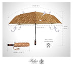 Folding Umbrella Real Wood Handle Maple Leaves Spicy Mustard (Maple Leaves Spicy Mustard)