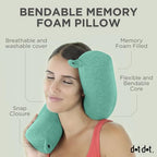 Twist Memory Foam Travel Pillow (Green / Standard (26"))