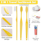 Disposable Toothbrushes with Toothpaste Pack of 20