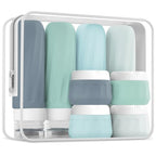 Travel Bottles for Toiletries 8 Pack (3 Ounce bottle 1 Ounce jar / Morning Mist)