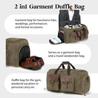 Garment Bags for Travel (Vintage Grey 01 / Large-50L Duffle Bag)