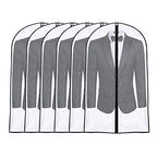 Garment Bags for Hanging Clothes 24"x 40"suit bags for closet storage Covers for Closet with Study Full Zipper for Jacket Storage Clothes and Travel (Black / 24''X40'')