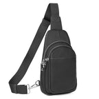 Black Genuine Leather Small Crossbody Bags for Women Anti (Black)