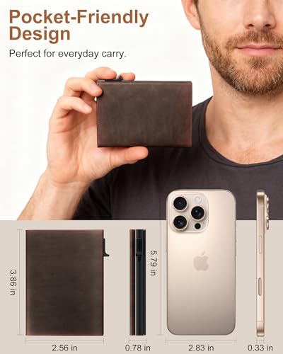 Wallet for Men Card Holder (Dark Brown / Wallet)