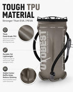 Water Bladder 1.5L Hydration Bladder for Hiking Backpack (Coffee-1.5L)