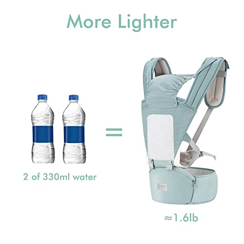 Baby Carrier Newborn to Toddler Baby Carriers with Seat Infant Baby Holder Backpack Baby Carriers Front and Back for Carrying and Hiking (Green)
