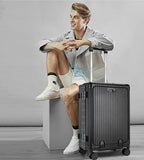 feilario 20in Aluminium Frame PC Hard Shell Spinner Wheels Luggage, Built-In - Image 8