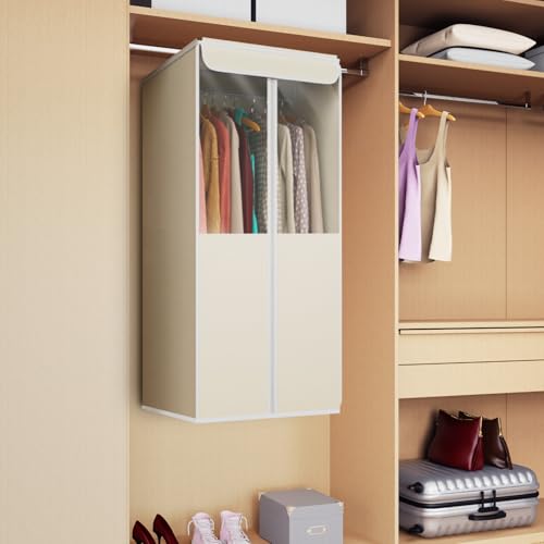 Garment Bags for Hanging Clothes (Beige / 40")