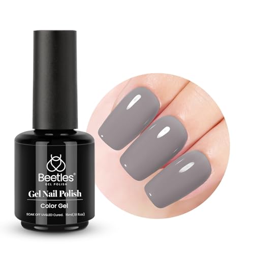 Beetles Gray Gel Nail Polish (N - Creme Grey | Profound Gray)