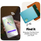 Tile Slim Wallet Finder (1-Pack / Aqua Lemon)