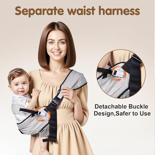 Baby Sling Carrier (Black(Upgrade))