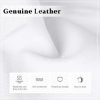 Genuine Leather Small Crossbody Bags for Women Anti (White)