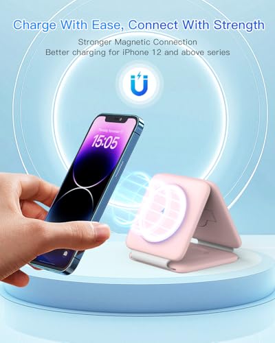 Charging Station for Apple Multiple Devices (Pale-pink)