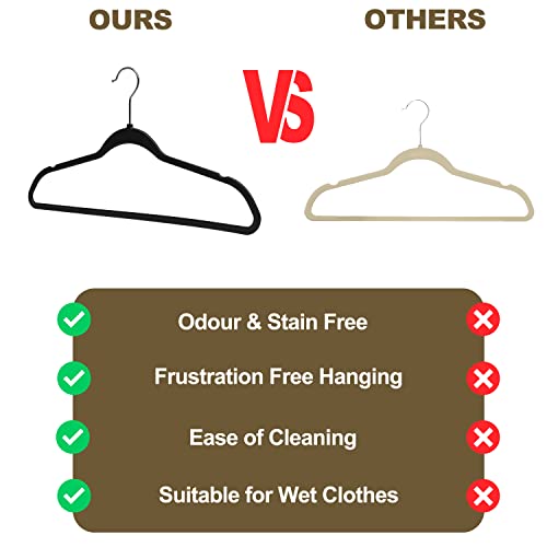 50 Pack Plastic Hangers for Clothes