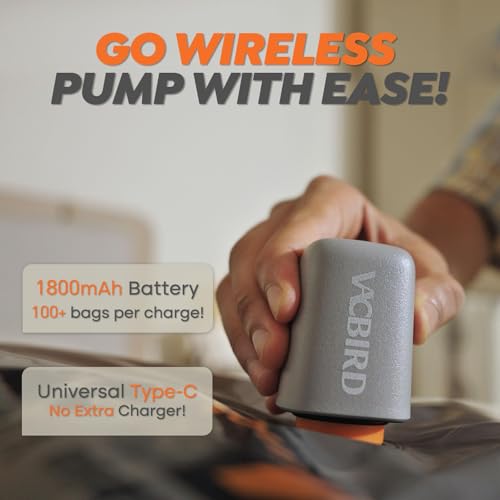 Rechargeable Wireless Vacuum Pump + 10 Storage Bags