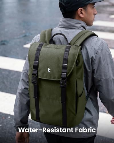 Flap Laptop Backpack (Green Lightweight)