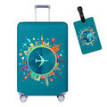 Travelkin Luggage Covers For Suitcase Tsa Approved Suitcase Cover Protector (Green Set / XL)