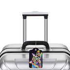 Cat Leather Luggage Tag with Stainless Steel Ring (2 PCS / Cat)
