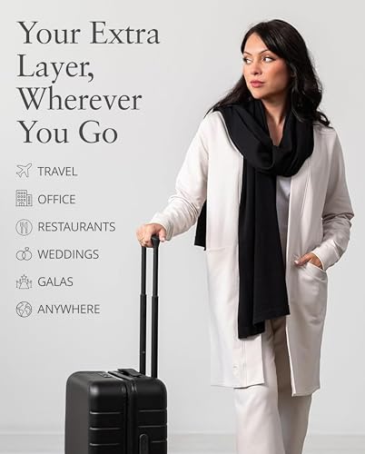 Dreamsoft Travel Scarf (Organic Cotton / Black)