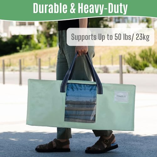 Heavy Duty Moving Bags (Shiny Light Green / 6 Pack)