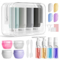 21 Pack Travel Bottles for Toiletries (Gray)