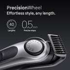 All-in-One Style Kit Series 7 7410, 8-in-1 Trimmer for Men with Beard Trimmer, Body Trimmer for Manscaping, Hair Clippers & More, Sharpest Blade, 40 Length Settings, Waterproof (Silver / 9 Piece Set)
